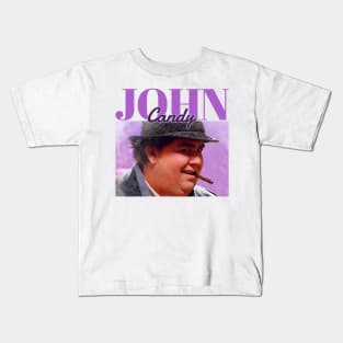 John Candy - purple vintage Kids T-Shirt